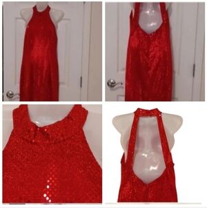 🏍sparkly red dress🎉